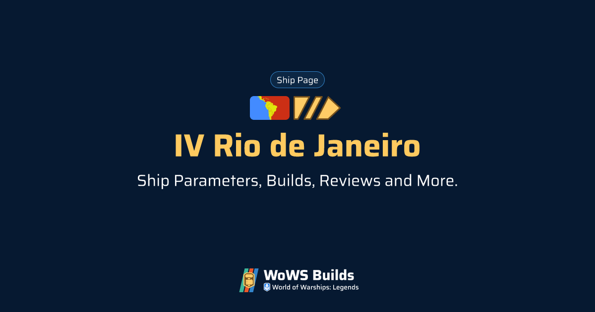 IV Rio de Janeiro WoWS Legends Stats + Builds Tier IV Battleship